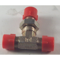 9/16 JIC M/M/M LOCKNUT TEE